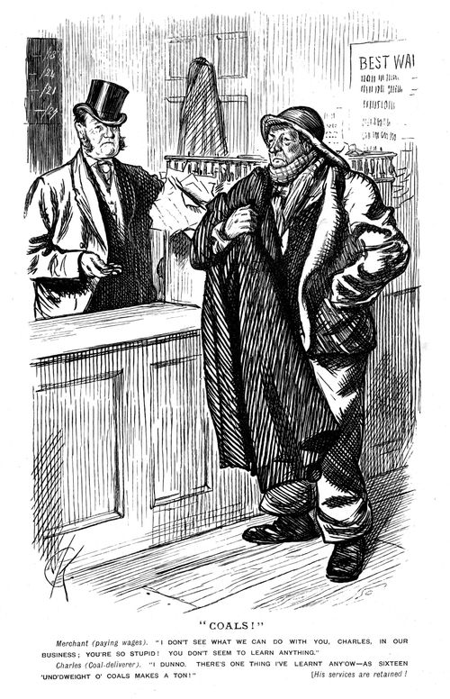A Man Recieving His Wages.