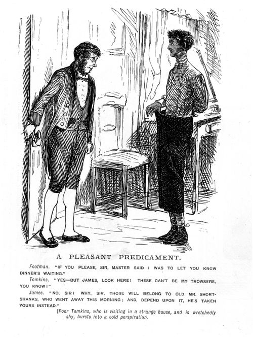A Man Whose Trousers Do Not Fit.