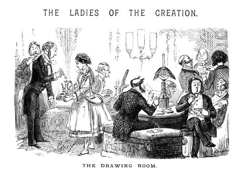 Men Retiring to the Drawing Room.
