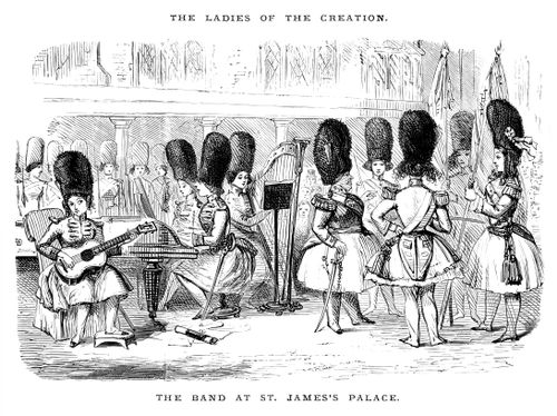 Women Take The Place Of The Band At St.James Palace.