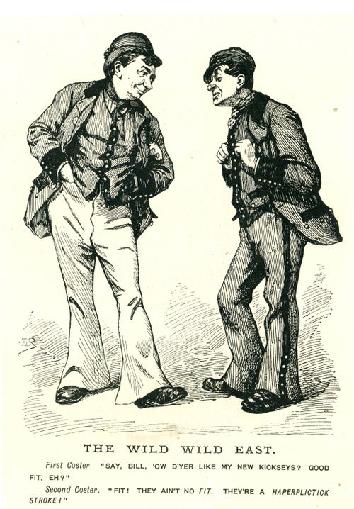 Two Men Discussing Fashion.