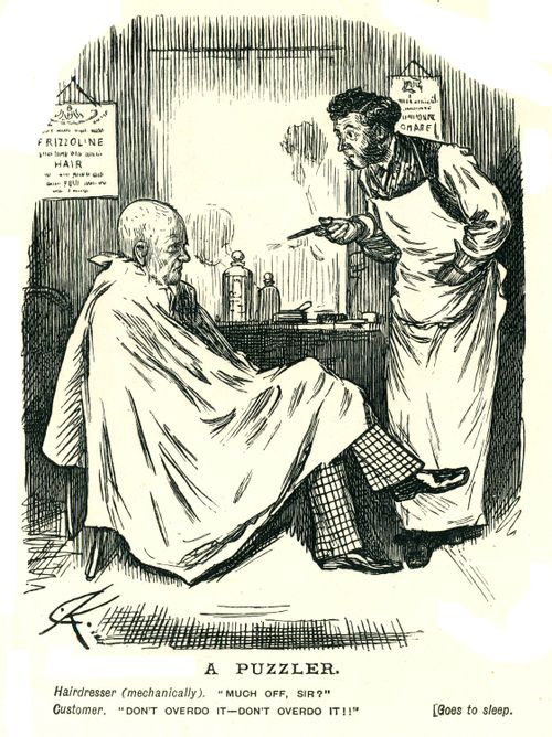 Man Falls Asleep At The Hairdressers.