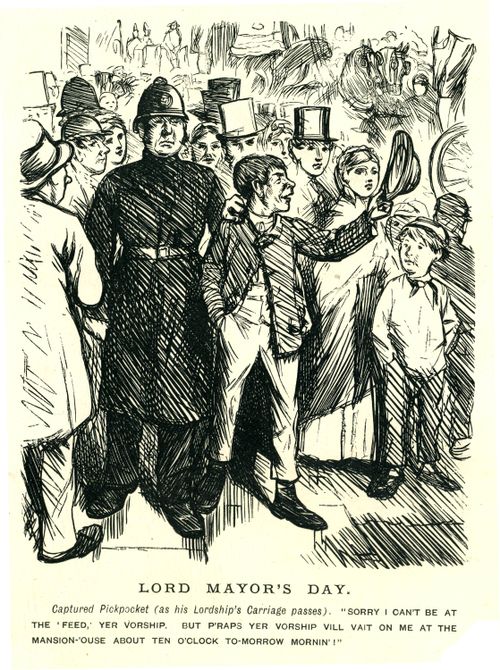 A Pickpocket Is Arrested.