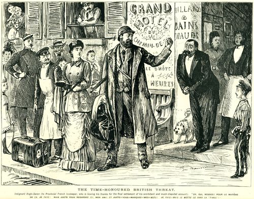 British Tourist Threatening French Innkeeper.