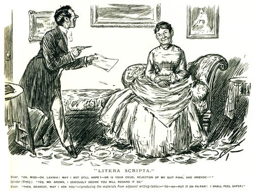 Courting A Spinster.