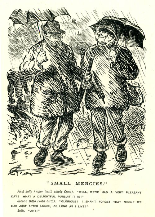 Two Men Angler's In A Storm.