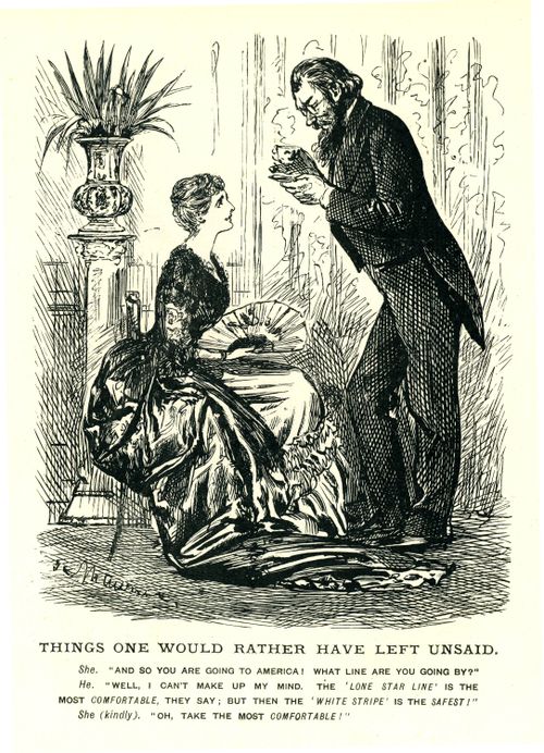 A Woman And A Man Discuss The Passage To America.