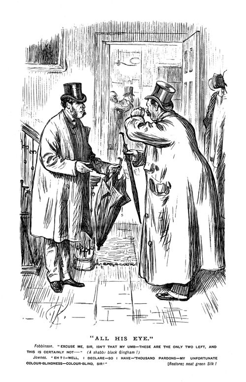 Confusion over umbrellas