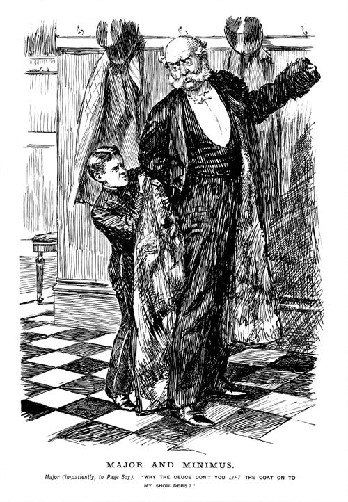 Tall major and small page boy