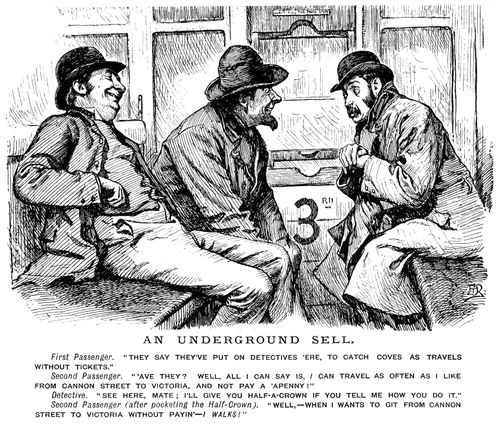 Passengers on the underground