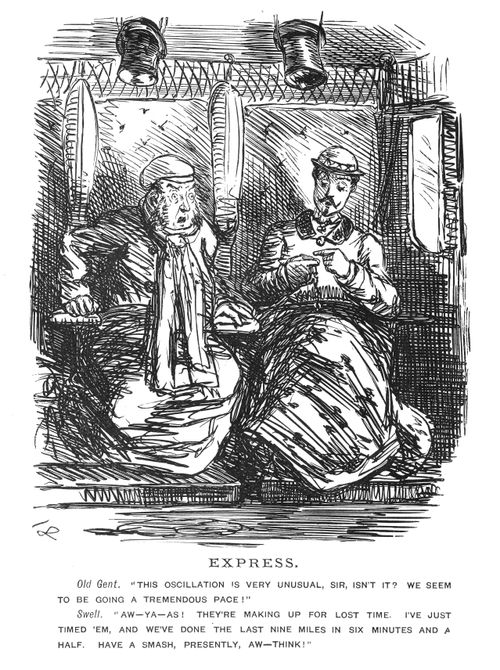 Passengers in express carriage