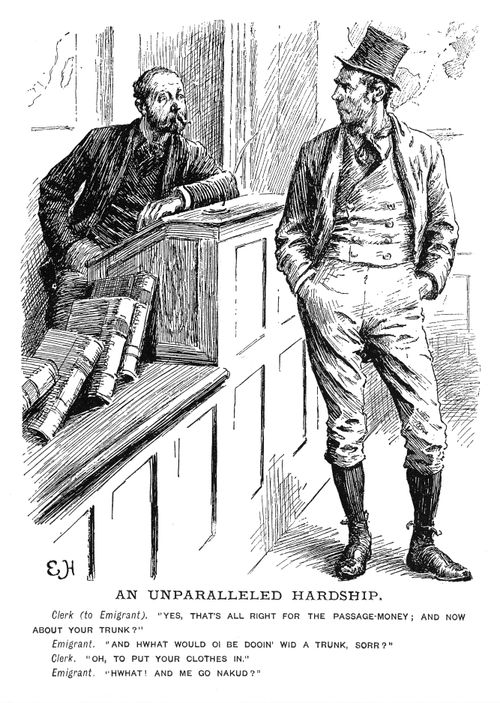 An Emigrant and Clerk.