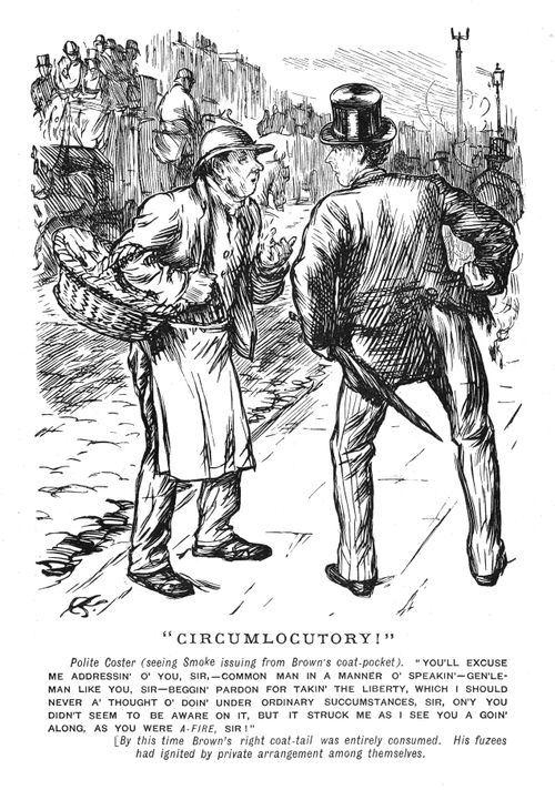 Costermonger addresses gentleman