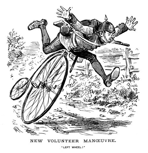 Policeman Falling Off Bicycle
