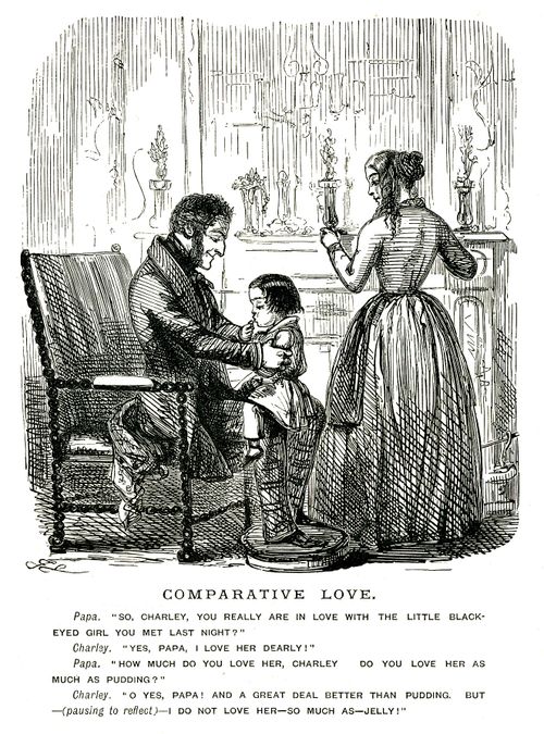 Boy on father's knee