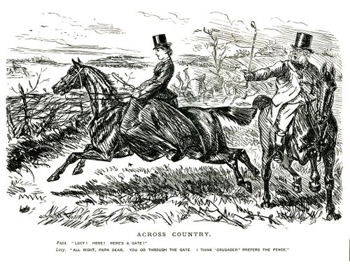 Daughter and father riding across country