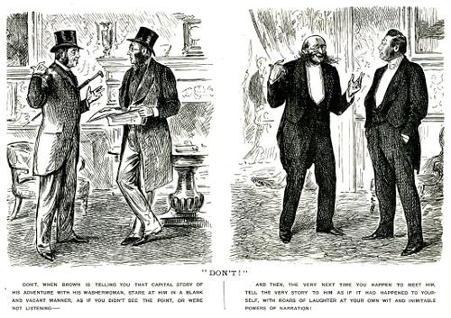 Men telling stories