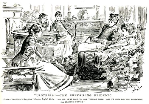 The colonel's daughter, with a gun