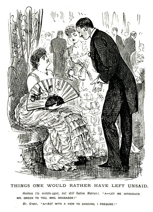 Man introduced to a lady at a party