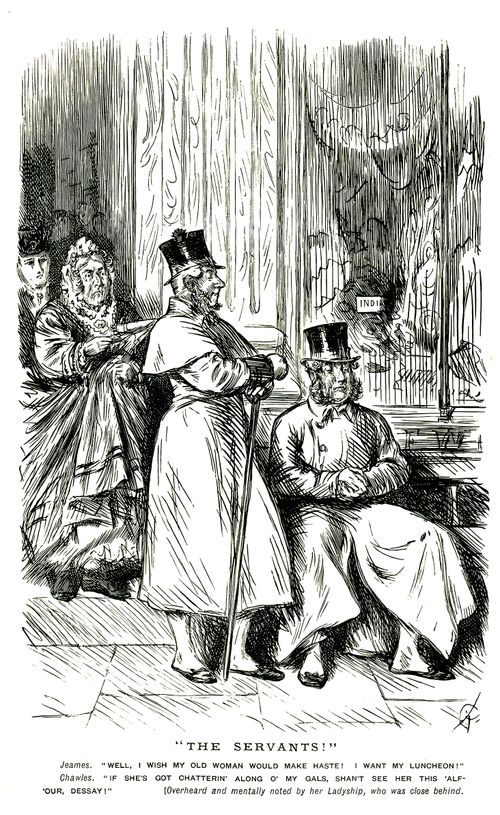 Servants waiting for thier mistress
