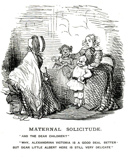 Mother with sickly child