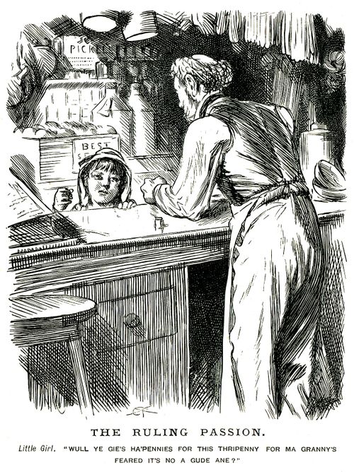 Girl Exchanging counterfeit coin