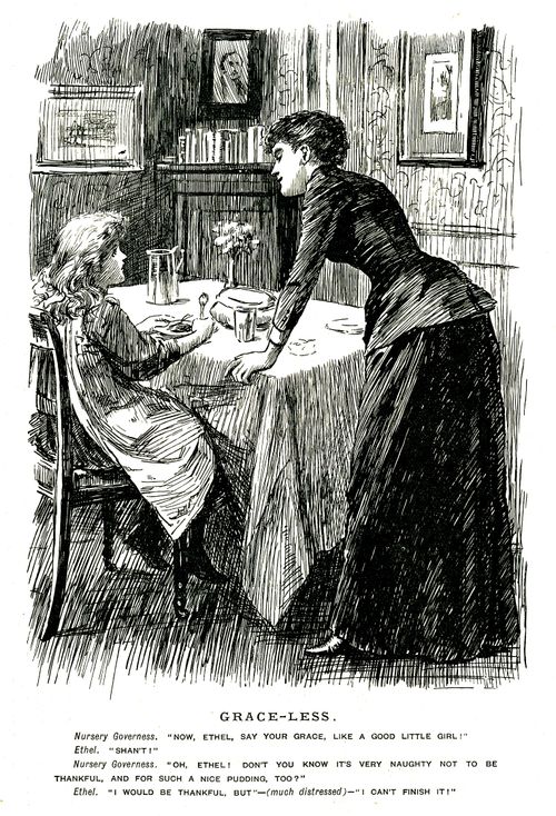 Girl refusing to say grace