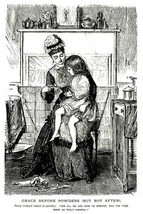 Young child saying grace