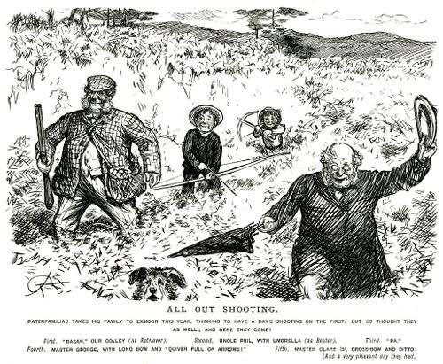 A family out shooting