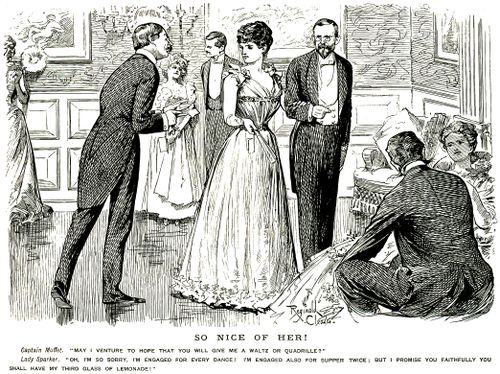 Captain asking lady to dance