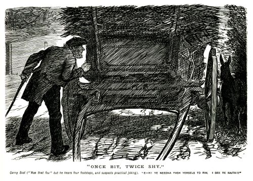 Scottish coachman suspects practical joking