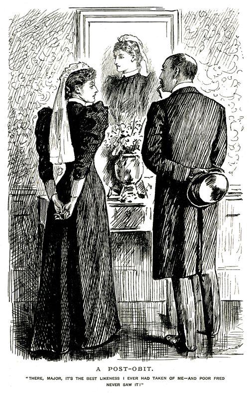 Widow shows a portrait of herself