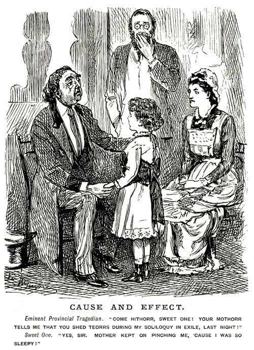 Actor talking to unimpressed child