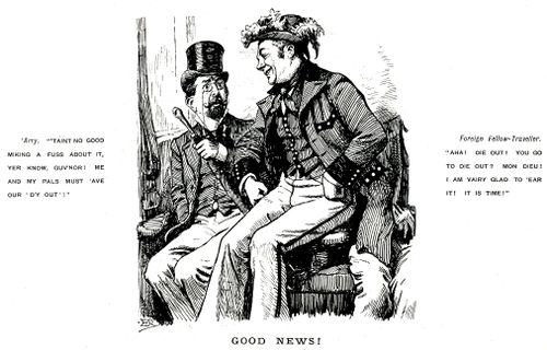 Cockney talking to foreigner