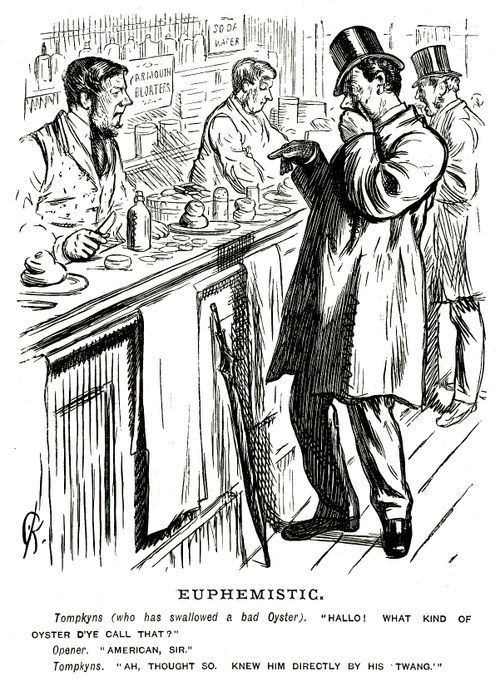 Man eating a bad oyster