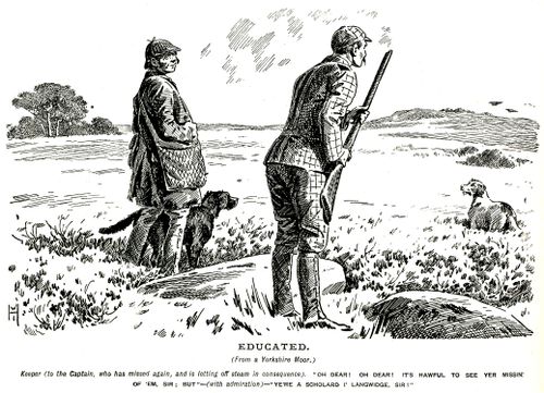Shooting captain misses but is reasured of his education