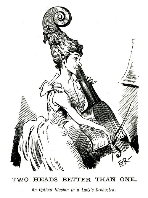 An Optical Illusion in a Lady's Orchestra
