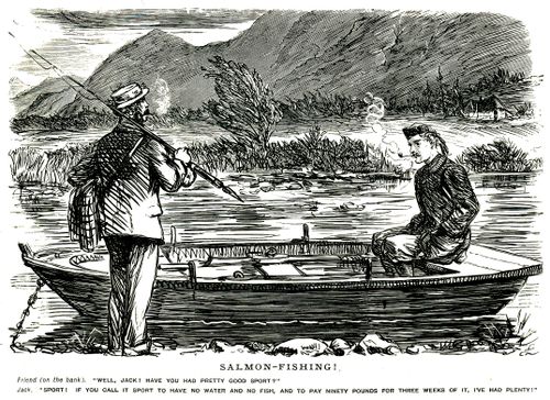 Man indignant at having caught no fish