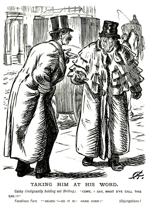 Cabby and facetious fare