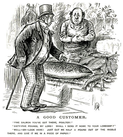 Large Salmon in a fishmonger's