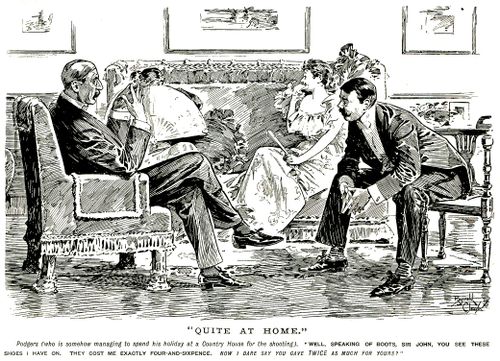 Conversation at a country house
