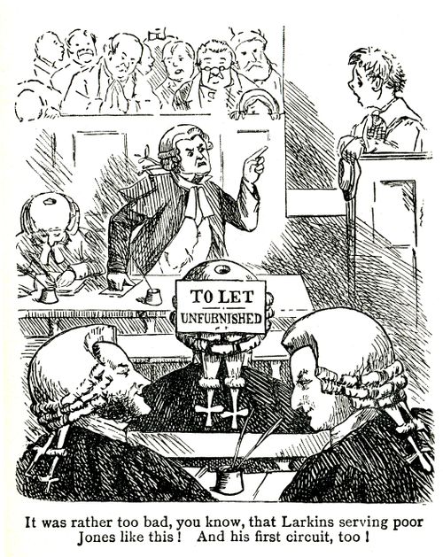 Barristers playing a joke