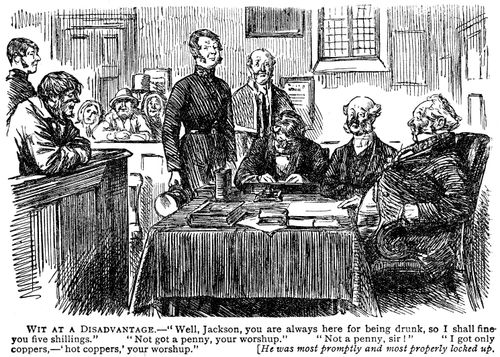 Drunk in court