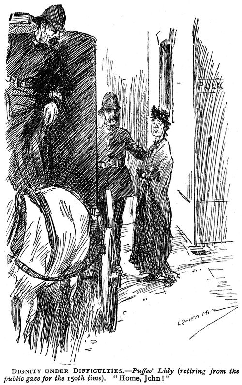 Lady escorted home by police