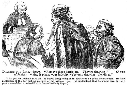 Judge having junior barristers removed from court for drawing
