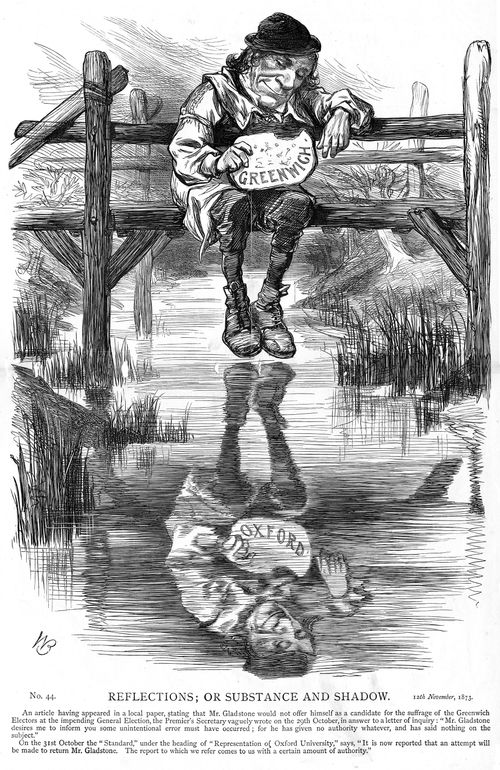 William Gladstone, reported to stand as a candidate in oxford
