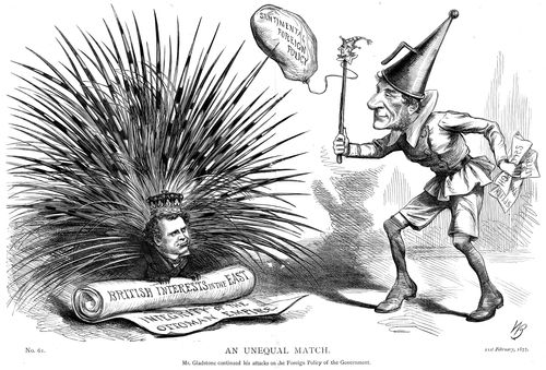 Gladstone's sentimental foreign policy verses British interests in the East