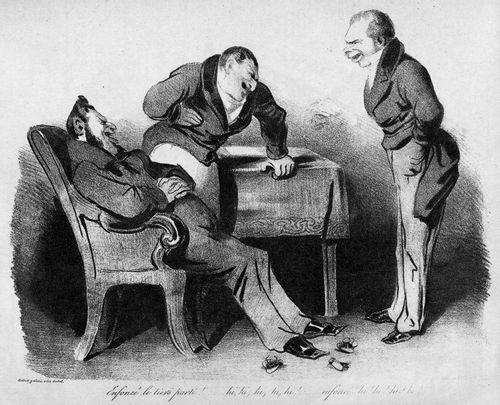 FranÃ§ois Guizot and others laughing at the collapse of the Third Party