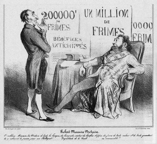 Robert Macaire as a Notary Public