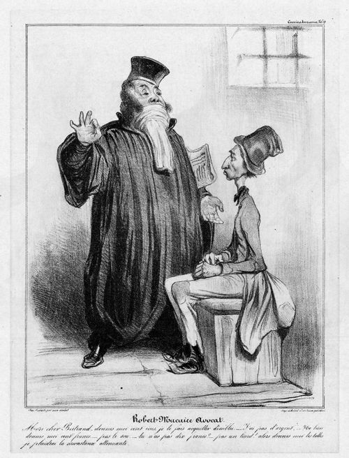 Robert Macaire as a Barrister